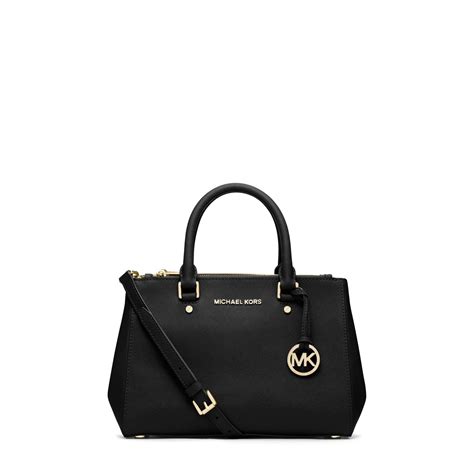 michael kors sutton small black|Bag Review: My Michael Kors Sutton Satchel in Black.